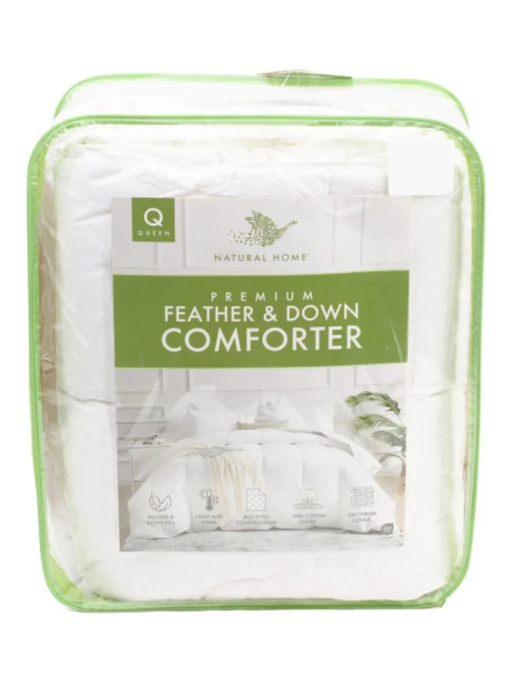 NATURAL HOME 260tc Feather And Down Fill Luxury Comforter